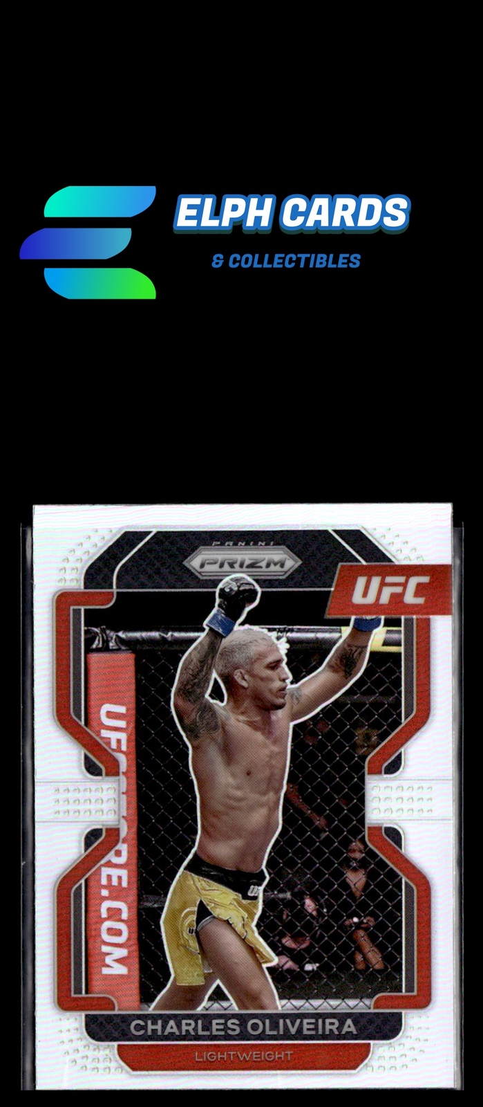 2022 Panini Prizm UFC #189 Charles Oliveira Silver