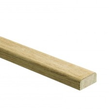Solid White Oak 2.4m Elements Base Rail Un-Grooved for Glass Panel Clamps