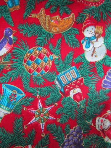 A VIP Print by Joan Messmore Cranston Print Works Co Vintage Christmas Fabric - Picture 3 of 6