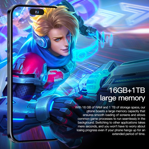 i15 Pro Max Android Smartphone Global 7,3" entsperrt Handys 16GB+1TB - Bild 12 von 28