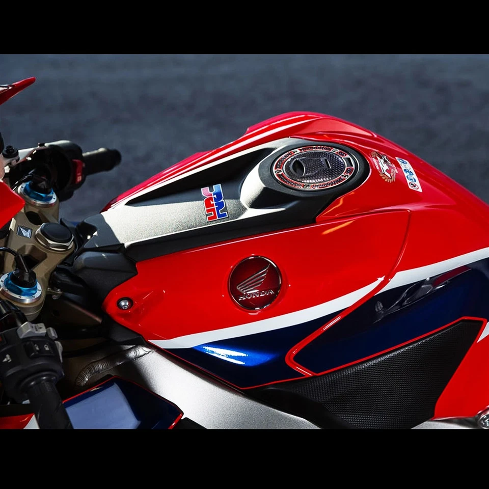 Almofada de tanque de combustível cromada vermelha e preta Pro Grip + tampa de tampa de gás 13-23 CB/CBR 500/650F/CBF - Imagem 4 de 4