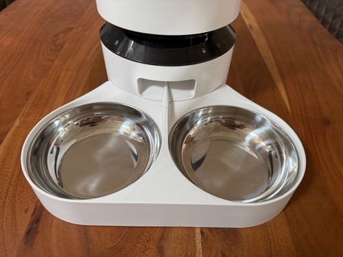 PETLIBRO Futterautomat Granary Dual weiß WiFi APP Steuerung zwei Edelstahl Näpfe - Bild 3 von 5