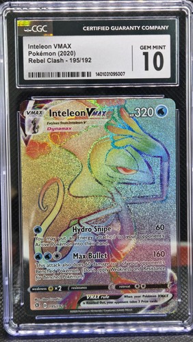 Inteleon VMAX graded CGC 10 for sale on eBay
