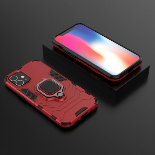 For iPhone 13 Pro Max 12 Shockproof Hybrid PC TPU Ring Stand Armor Case Cover - Picture 8 of 30