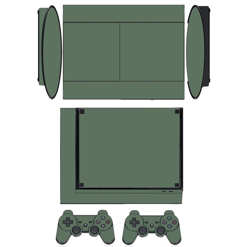 10 Pure Clean Solid Skin Sticker for PS3 Super Slim and 2 controller skins - Picture 9 of 21