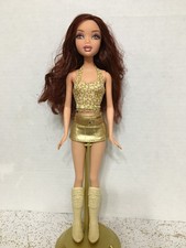 Barbie My Scene Club Disco Chelsea Doll Gold Star Top Belted Skirt Boots Rare
