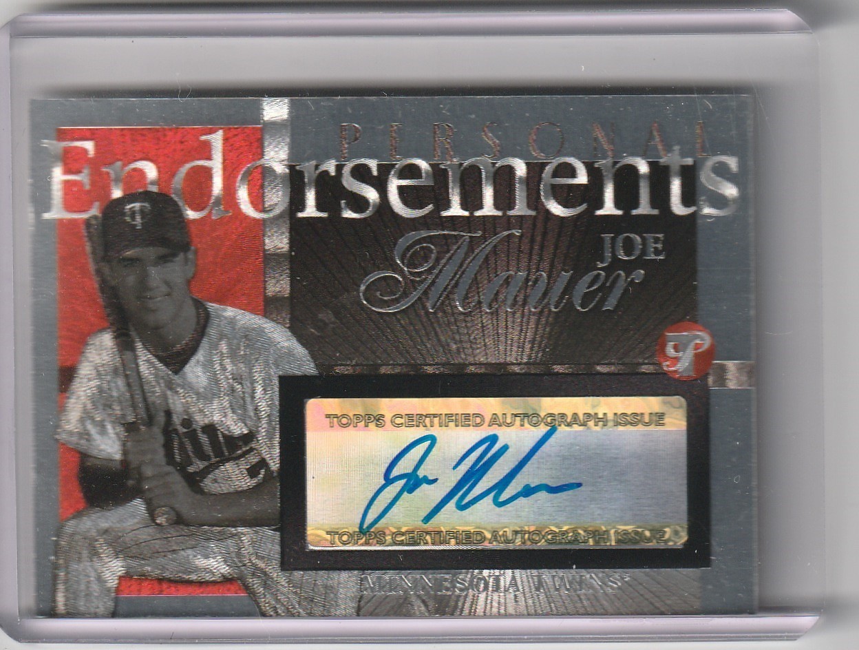 2004 TOPPS PRISTINE #PEA-JM JOE MAUER AUTOGRAPH MINNESOTA TWINS HOF 9256