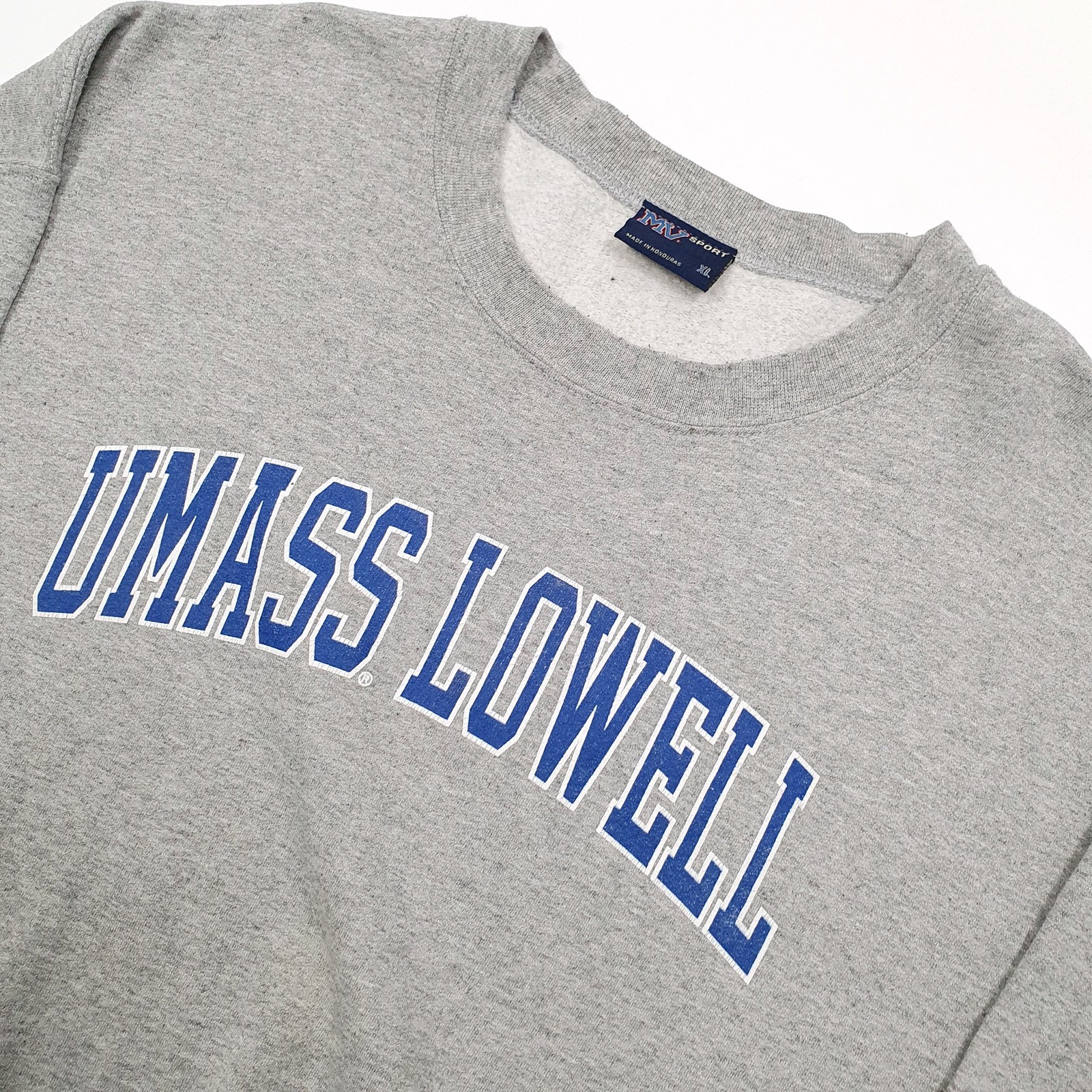 Mens MV SPORT USA College Umass Lowell Cotton Crewneck Jumper Sweatshirt XL image 2