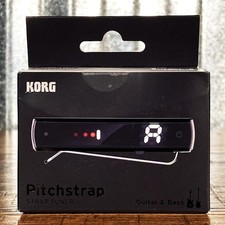 Korg PST1BK Pitchstrap Rechargeable Guitar  Bass Tuner Black