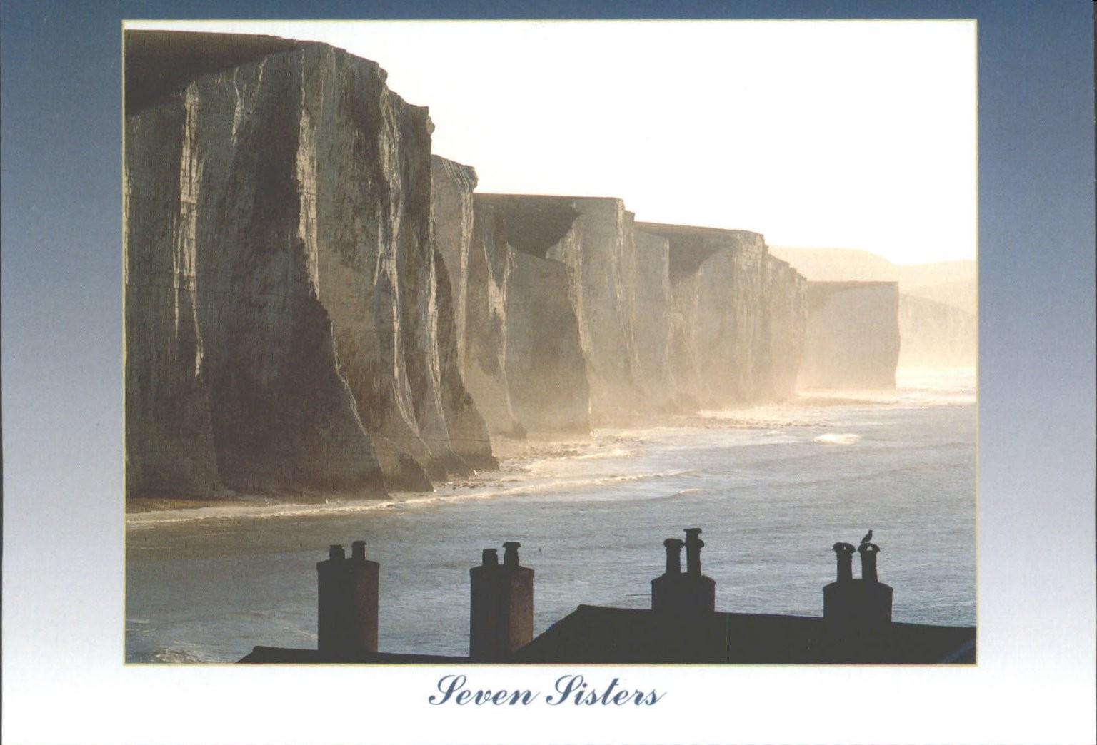 Seven Sisters East Sussex White Cliffs Coastal England Postcard