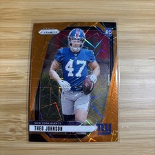 2024 Panini Prizm Orange Lazer Rookie Theo Johnson #390