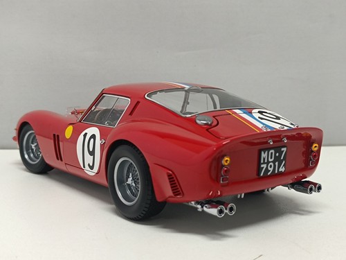 Ferrari 250 GTO 1962 Le Mans No.19 Red Rosso - Kyosho 1:18 Usato in Box Rare - Imagen 15 de 18