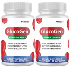 GlucoGen- Blood Support- 2 Bottles- 120 Capsules