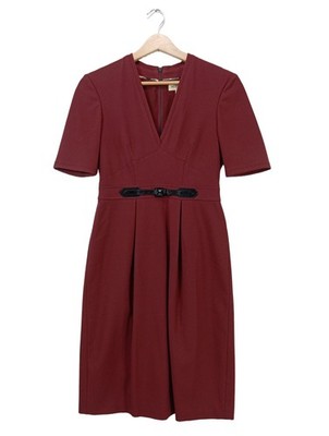 BURBERRY Kurzarmkleid Damen Kleid Gr. DE 34 rot Elegant