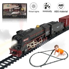 Electric Train Set Steam Train Electric Toy with  Realistic Sound and Lights UK