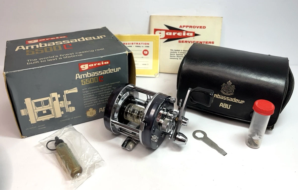 Publicité vintage : canne à pêche Garcia Abu-Matic | Annonce de canne à pêche | Bass Fishing | Brochure de pêche rétro | Pêcheur | Annonces anciennes - France
