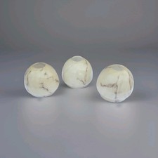 3 antike Glas - Lampenschirme um 1950+- , marmoriert, Vintage Mid-Century,Top 