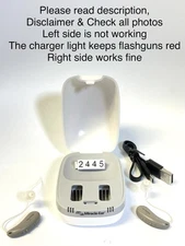 Miracle Ear MEENERGY Hearing Air With Charger  (See Photos For Left Side Issues)