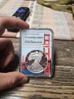 2017-S Proof Silver Eagle 1 oz NGC Golden Gate Bridge NGC PF70