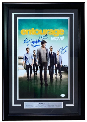 Entourage Cast Signed Framed 11x17 Entourage Movie Photo Grenier & Others JSA