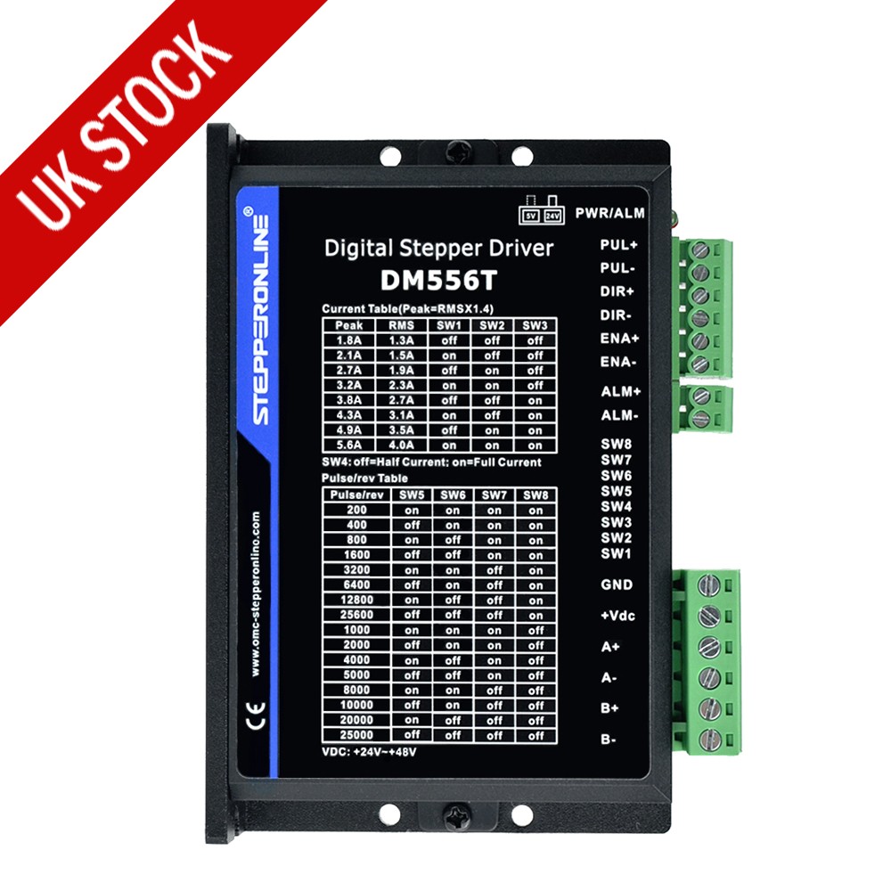 DM556T Digital Stepper Driver Controller 1.8~5.6A 20-50VDC Nema 23,24 Stepper