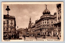 Budapest Erzsebet korut Elisabethring 1910s City Street View Postcard B. J. Budapest Erzsebet korut Elisabethring 1910s City Street View Postcard B. J.