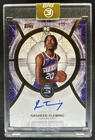 2025-26 Topps Three Rasheer Fleming Auto Autograph RC Gold #/10 Suns Rookie