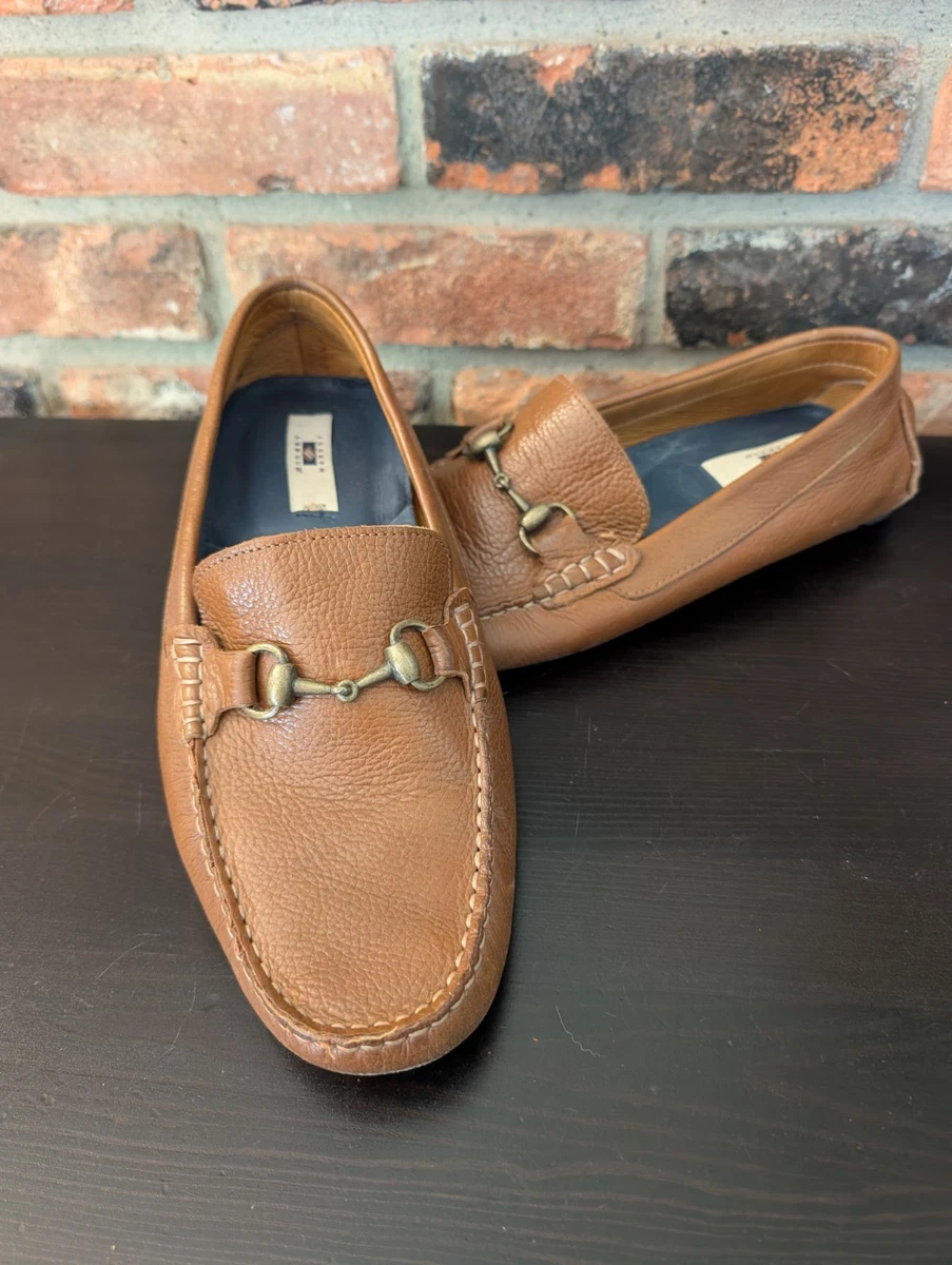 Joseph Abboud Leonardo Leather Horsebit Loafers Mens 9.5 D Brown Driving Shoes Joseph Abboud Loafer Brown Casual Shoes for Men for sale | eBay main image 3