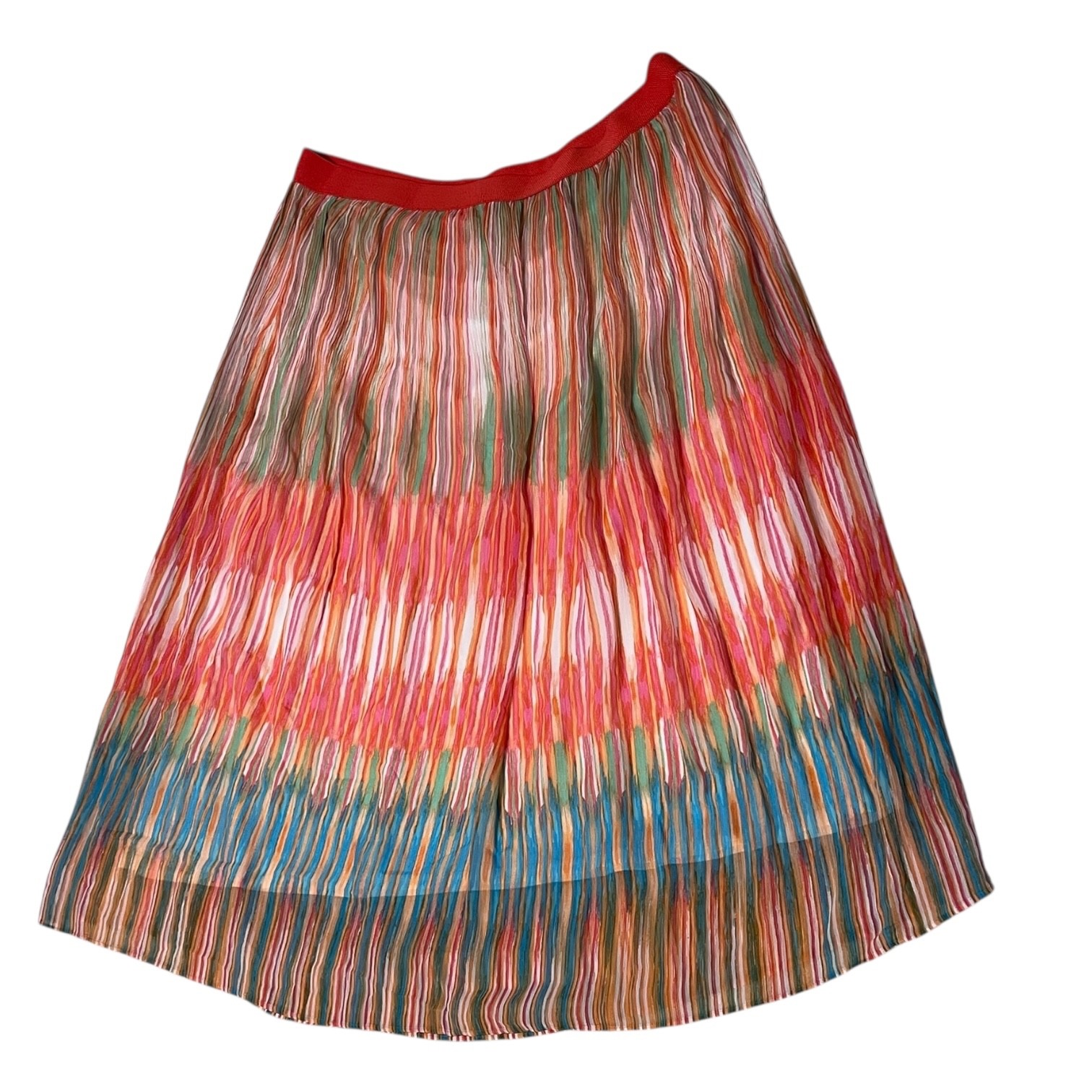 Ruby Road Plus Size 18 Rainbow Stripe Pleated Mid… - image 13