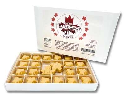 Nova Maple Candy - Pure Maple Syrup Sugar Leaf Candy