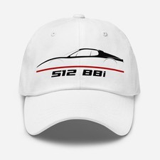 Gorra Premium Papá Para Ferrari 512 BBi Coche Fans Gorra Regalo Cumpleaños