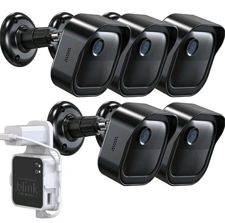 link Outdoor 4 Camera Wall Mount, Weatherproof Protective Housing and 360°...