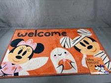 Disney Mickey Mouse Happy Halloween Accent Rug Door Mat New 20  X 32  Washable