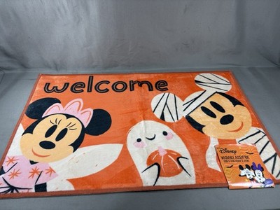 Disney Mickey Mouse Happy Halloween Accent Rug Door Mat New 20  X 32  Washable