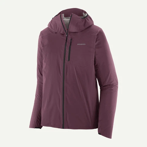 Patagonia Men's Storm Racer Jacket Berry Fig Lightweight Waterproof video thumbnail