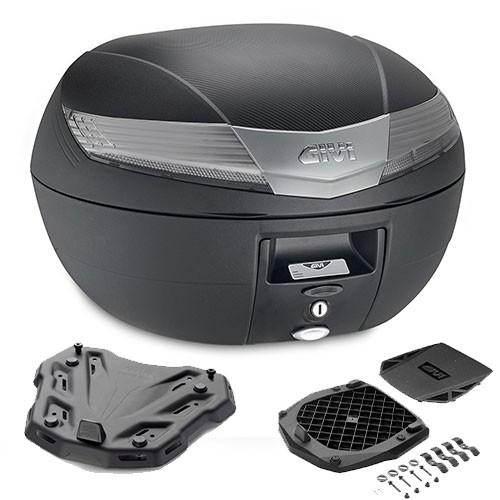 Givi V40NT Koffer Kit 40LT Schwarz Mit Piastra Triumph Speed Twin 1200 2019-2020-image