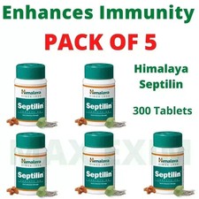 5 x Himalaya Septilin 300 Tabs Powerful Immunity Booster