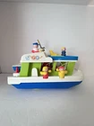 VTG 1970s Fisher Price Little People Play Family Houseboat #985 With Box