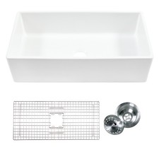 Thompson Traders KSA-495FC 36" Farmhouse Single Basin Fireclay - White