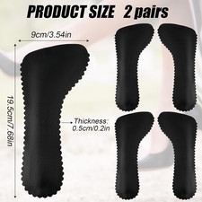 2 Pairs High Heel Inserts for Women, Invisible Adhesive Cushion Insoles Arch ...