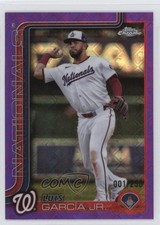2025 Chrome Logofractor Edition Purple Refractor 1/250 Luis Garcia García Jr bc8