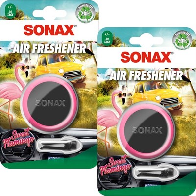 2x Sonax Air Freshener Air Freshener Sweet Flamingo Fruity Sweet Fragrance