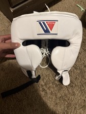 Training Boxing Headgear White Size M Adult Unisex