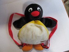 Vintage (BHS) British Home Stores Pingu Back Pack  - Plush Soft Toy