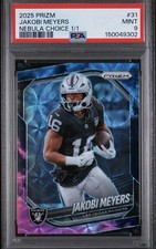 2025 Panini Prizm Jakobi Myers Nebula Choice 1/1 PSA 9 #31 Jaguars