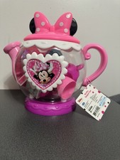Disney Junior Minnie Mouse Terrific Teapot, Kids Play Tea Set, 14 Pieces