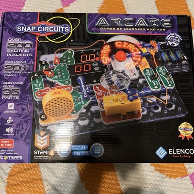 Snap Circuits Arcade Electronics Kit STEM Activities Elenco Open Box