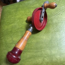 Stanley # 1220 Egg Beater Defiance Hand Drill Excellent Condition Great Wood Too