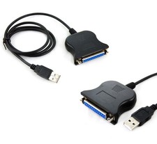 New USB to DB25 Female Port Print Converter Cable LPT -