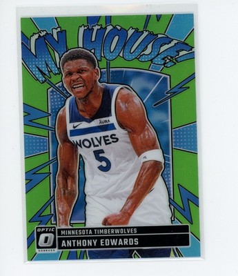 2024-25 Panini Donruss Optic - My House Anthony Edwards #2 Lime Green Prizm /199